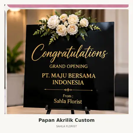 Papan Bunga Akrilik Kawasan Industri Marunda